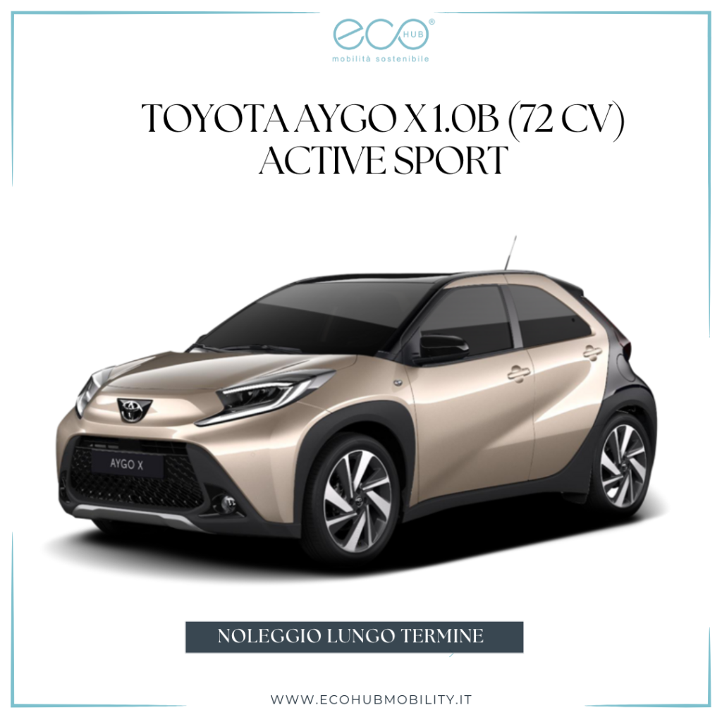 noleggio lungo termine TOYOTA AYGO X 1.0B (72 CV) Active Sport