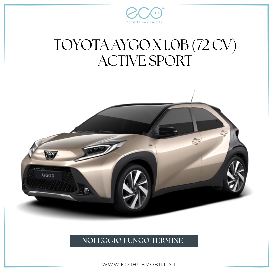 noleggio lungo termine TOYOTA AYGO X 1.0B (72 CV) Active Sport